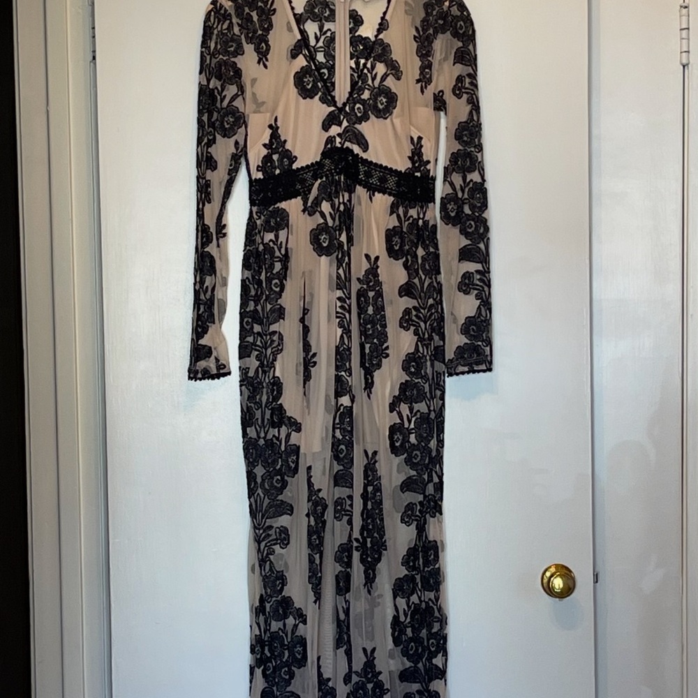 Altar'd State Black Floral Lace Dress - Picture 7 of 7